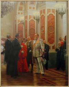 Friedrich III. auf Hofball von Anton Alexander von Werner