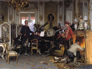 In den Truppenquartieren außerhalb von Paris, 1894