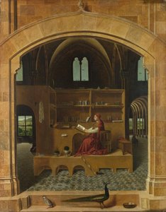 Heiliger Hieronymus in seinem Studierzimmer, ca. 1475 von Antonello da Messina