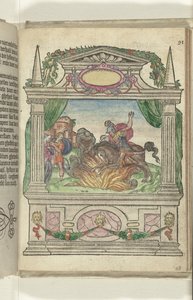 Szene mit der Heldentat von Marcus Curtius, 1578