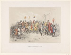 Utrechter Maskerade von 1851: Ritterwesen, 1217 von Antonie Johannes Groeneveldt