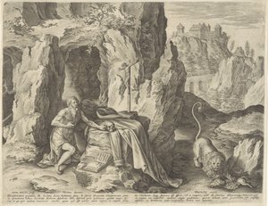Der heilige Hieronymus als Büßer in der Wüste