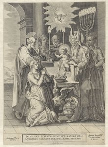 Darstellung im Tempel von Antonie Wierix (II)