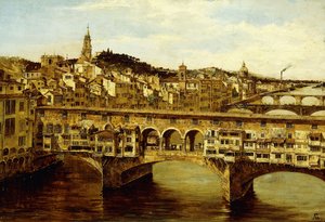Ein Blick auf die Ponte Vecchio, Florenz von Antonietta Brandeis