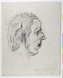 Porträt des Dichters Jacques Prevel (1915-1951) im Profil - 11. Mai von Antonin Artaud