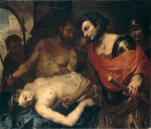 Nero mit der Leiche seiner Mutter Agrippina