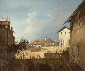Die Terrasse, ca. 1745 von Antonio (follower of) Canaletto
