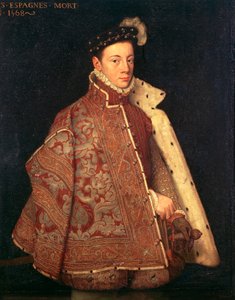 Porträt von Don Carlos, Prinz von Asturien von Antonio (studio of) (attr. to) Moro