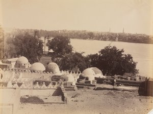 Asyut, Blick vom Berg von Antonio Beato