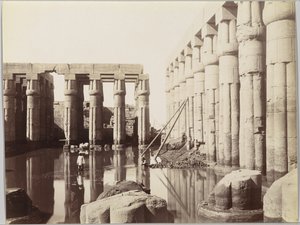 Tempel von Luxor, Blick auf den Hof von Amenhotep III.