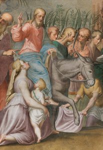 Apsis, Einzug Jesu in Jerusalem 1582-84, Detail