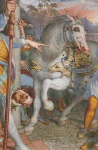 Apsis, Antonio Campi, Begegnung Jesu mit dem Zenturio Cornelius 1582-84 (Detail)