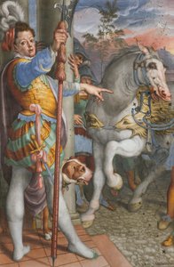 Apsis, Begegnung von Jesus mit dem Zenturio Cornelius (Detail) von Antonio Campi