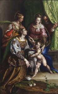 Madonna mit Kind, St. Joseph, St. Katharina und St. Agnes