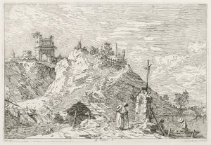 Ansichten: Ein Pilger beim Gebet, 1735-1746