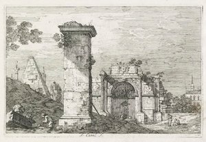 Ansichten: Le Pilier isolé von Giovanni Antonio Canal