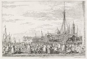 Ansichten: Der Markt auf dem Molo von Antonio Canaletto