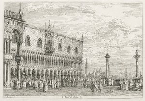 Ansichten: Der Verkündigungsstein in Venedig, 1735-1746 von Giovanni Antonio Canal