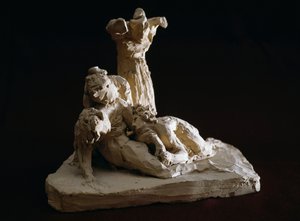 Beweinung Christi, Terrakotta-Skizze von Antonio Canova (1757-1822), Possagno, Venetien, Italien von Antonio Canova