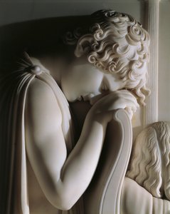 Die Trauer der Gräfin de Haro, von Antonio Canova (1757-1822), Marmorrelief