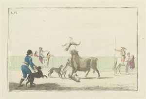 Tafel VI, aus der Serie Colección de las principales suertes de una corrida de toros (Sammlung der Hauptaktionen in einem Stierkampf)