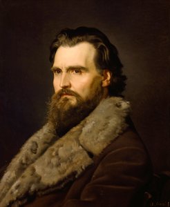 Porträt des Bildhauers Giovanni Dupre, von Ciseri Antonio (1821-1891)