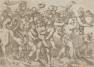 Silenus getragen, 1543