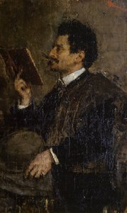 Porträt des Kritikers Saverio Kambo von Antonio Mancini