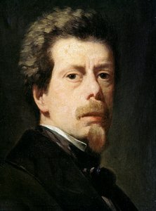Selbstporträt des Künstlers. Gemälde von Antonio Maria Esquivel y Suarez de Urbina (1806-1857), ca. 1856. Öl auf Leinwand. Madrid, Museo del Prado.