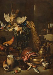 Die Speisekammer, wahrscheinlich ca. 1650-1660 von Antonio Maria Vassallo