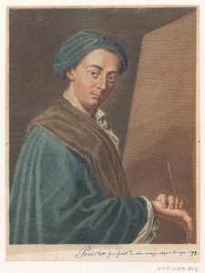 Porträt des Künstlers Johann Justin Preissler (Porträts von Künstlern) von Antonio Pazzi