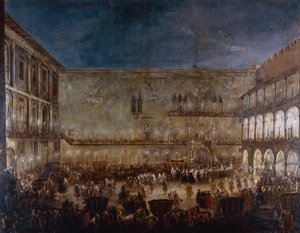 Ankunft der Prinzessin Amalie von Sachsen in Padua von Antonio Stom