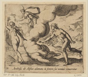 Arethusa wird von Alpheus verfolgt