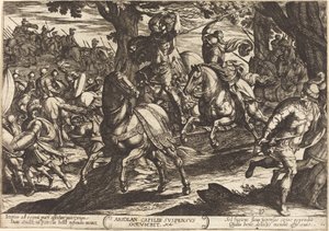 Jakob tötet Absalom, den Sohn von König David von Antonio Tempesta