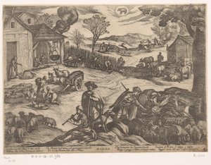 März: Bauernaktivitäten (Widder) von Antonio Tempesta