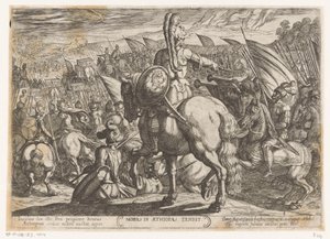 Moses befiehlt den Israeliten, die Äthiopier anzugreifen von Antonio Tempesta