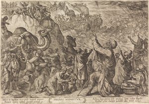 Die Armee des Pharaos ertrinkt im Roten Meer von Antonio Tempesta