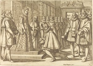 Philipp von Spanien vor Margarete von Österreich