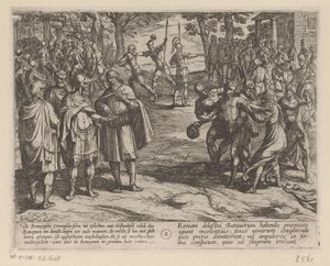 Römer kaufen die jungen niederländischen Männer von den niederländischen Ältesten von Antonio Tempesta