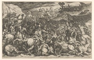Kampf zwischen den Israeliten und den Amalekitern von Antonio Tempesta
