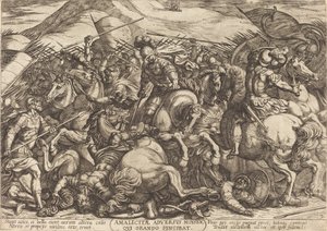 Die Niederlage der Amalekiter durch die Hebräer von Antonio Tempesta