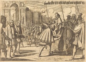 Triumphaler Einzug von Margarete von Österreich von Antonio Tempesta