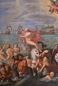 Detail aus dem Zeichensaal der Königin von Antonio Verrio