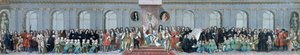 James II. (1633-1701) empfängt die Mathematikschüler des Christ