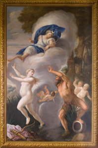 Nordfassaden-Wandbild, das Alpheus und Arethusa darstellt, Bankettsaal von Antonio Verrio