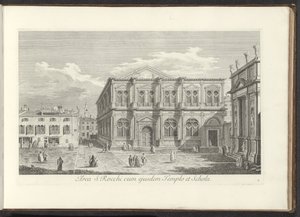 Ansicht des Campo San Rocco in Venedig