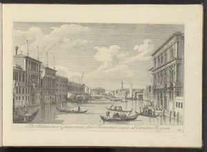 Ansicht des Canal Grande und Palazzo Vendramin-Calergi in Venedig