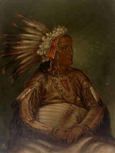 O-mata-ah-luta Rote Feder, ca. 1887