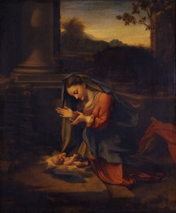 Madonna, die das Kind anbetet, um 1525