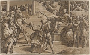 Das Martyrium der Heiligen Petrus und Paulus, ca. 1530